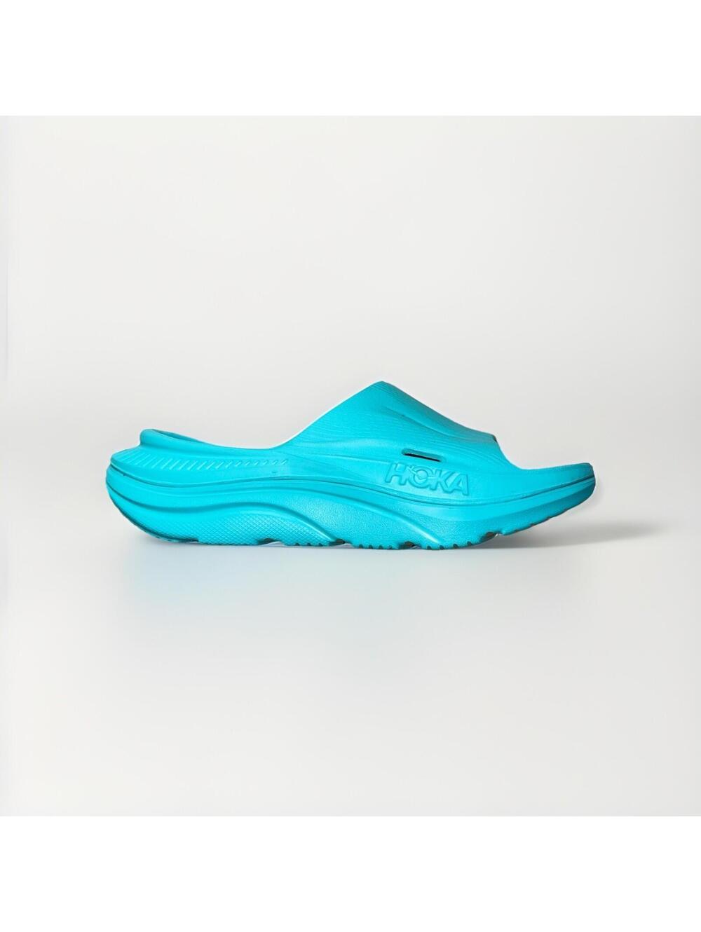 HOKA Ora Recovery Slide 3 Women’s 5 Turquoise Blue Comfort Recovery Sandals
